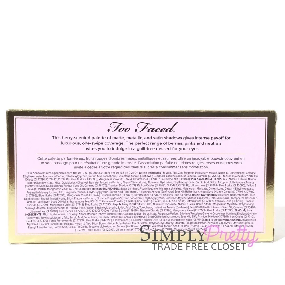 Too Faced Razzle Dazzle Berry Eyeshadow Palette